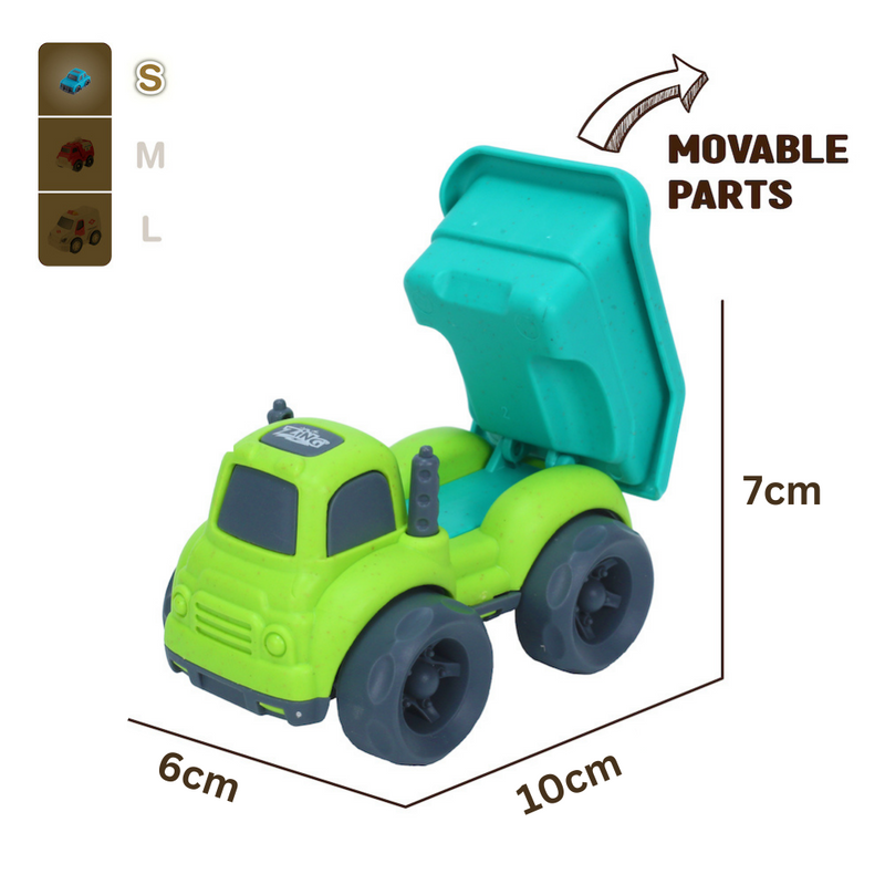 Plantastic City Vehicles Double Pack - Concrete Mixer & Dump Truck