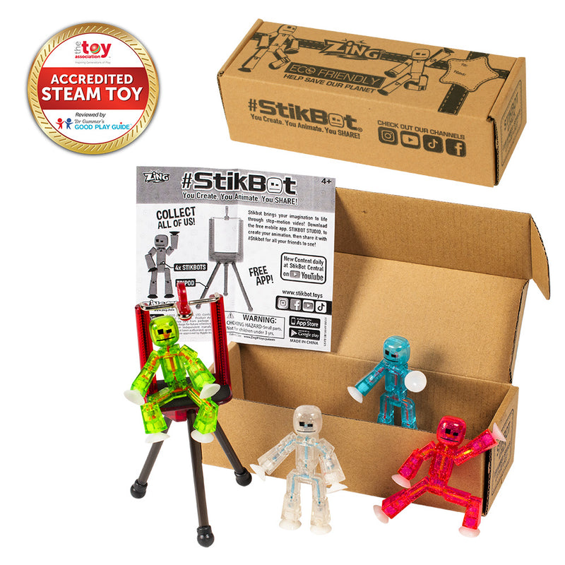 StikBot - 4 Pack with Tripod