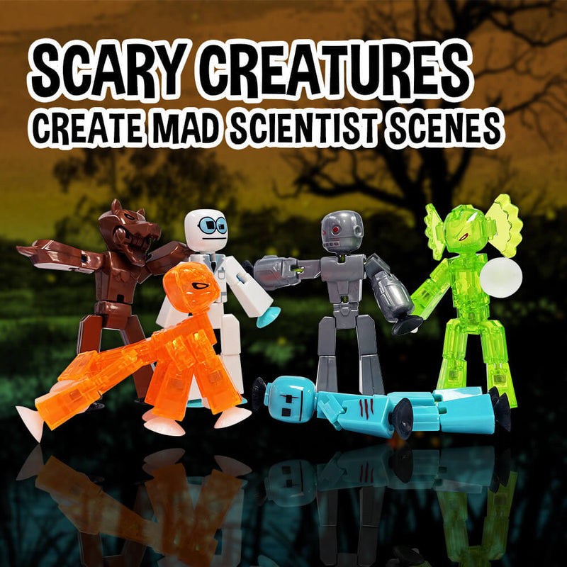 stikbot monsters mega pack StikBot Monsters Werewolf & Cyborg