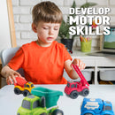 Plantastic City Vehicles Double Pack - Concrete Mixer & Dump Truck