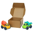 Plantastic City Vehicles Double Pack - Concrete Mixer & Dump Truck